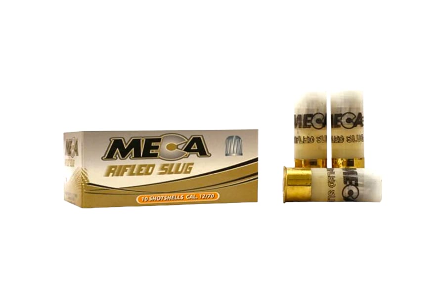 MECA 12 CAL RIFLED SLUG TEK KURŞUN KOLİ BAZLI AV FİŞEKLERİ 25 PAKET 250 ADET